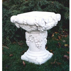 Casa Padrino colonna decorativa da giardino barocco in pietra bianco A. 47 cm - Accessori da giardino