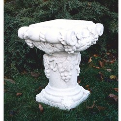 Casa Padrino colonne de jardin baroque en pierre blanc H. 47 cm - Accessoires de jardin