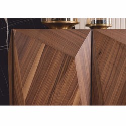 Casa Padrino buffet de luxe avec miroir marron 237 cm - Meubles de luxe