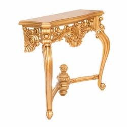 Casa Padrino luxury baroque console with wall mirror gold - Magnificent baroque furniture
