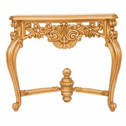 Casa Padrino luxury baroque console with wall mirror gold - Magnificent baroque furniture