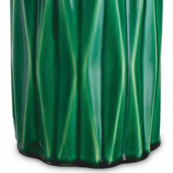 Casa Padrino lampada da tavolo in ceramica verde / ottone antico A. 88,5 cm