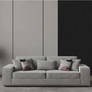 Luxus Wohnzimmer Hotel Büro Sofa Grau