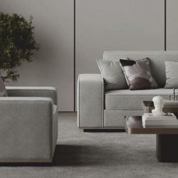 Luxus Wohnzimmer Hotel Büro Sessel Grau