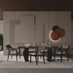 Casa Padrino ensemble de salle à manger de luxe - 1 table et 6 chaises - Meubles d'hôtel et de salle à manger