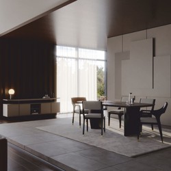 Casa Padrino ensemble de salle à manger de luxe - 1 table et 6 chaises - Meubles d'hôtel et de salle à manger
