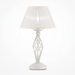 Casa Padrino lampada da tavolo Art Nouveau bianco antico / bianco A. 56 cm - Lampade Barocco e Art Nouveau