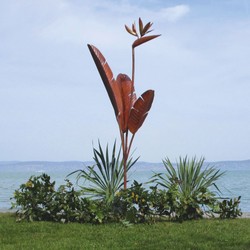 Casa Padrino sculpture de décoration de jardin de luxe en acier rouille H. 205 cm