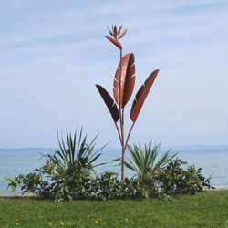 Casa Padrino sculpture de décoration de jardin de luxe en acier rouille H. 205 cm