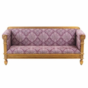 Prunkvolles Luxus Barock Sofa Lila Antik Gold