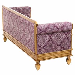 Casa Padrino canapé baroque de luxe violet / or antique 231 cm - Meubles de salon baroques