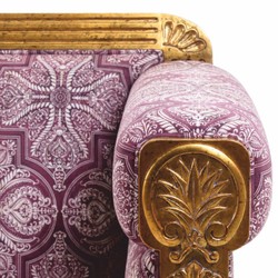 Casa Padrino canapé baroque de luxe violet / or antique 231 cm - Meubles de salon baroques