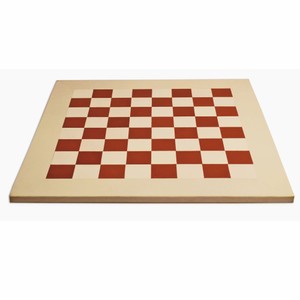 Casa Padrino Luxus Echtleder Schachspiel Koffer Rot 40 x 40 cm - Luxus Accessoires