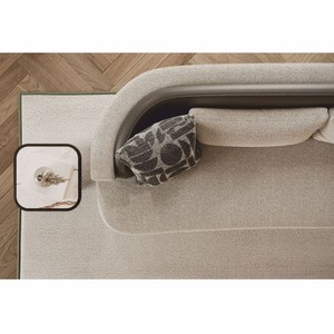 Casa Padrino Luxus Sofa Grau / Schwarz 250 cm - Hotel & Wohnzimmer Möbel