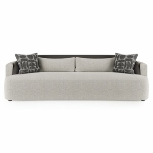 Luxus Wohnzimmer Hotel Büro Sofa Grau Schwarz