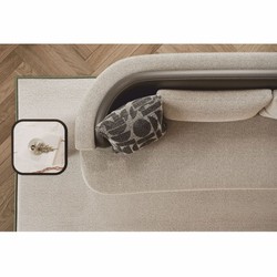 Casa Padrino sofá de lujo gris / negro 250 cm - Muebles para hoteles y salones