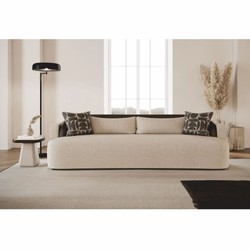 Casa Padrino sofá de lujo gris / negro 250 cm - Muebles para hoteles y salones
