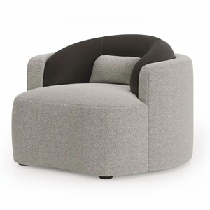Casa Padrino Luxus Sessel Grau / Schwarz 100 cm - Wohnzimmer & Hotel Möbel