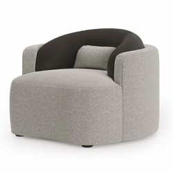 Casa Padrino Luxury Armchair Gray / Black 100 cm - Living Room & Hotel Furniture