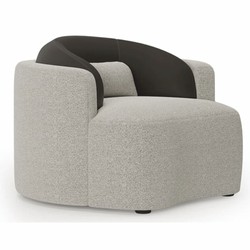 Casa Padrino Luxury Armchair Gray / Black 100 cm - Living Room & Hotel Furniture