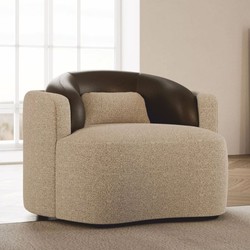 Casa Padrino Luxury Armchair Gray / Black 100 cm - Living Room & Hotel Furniture