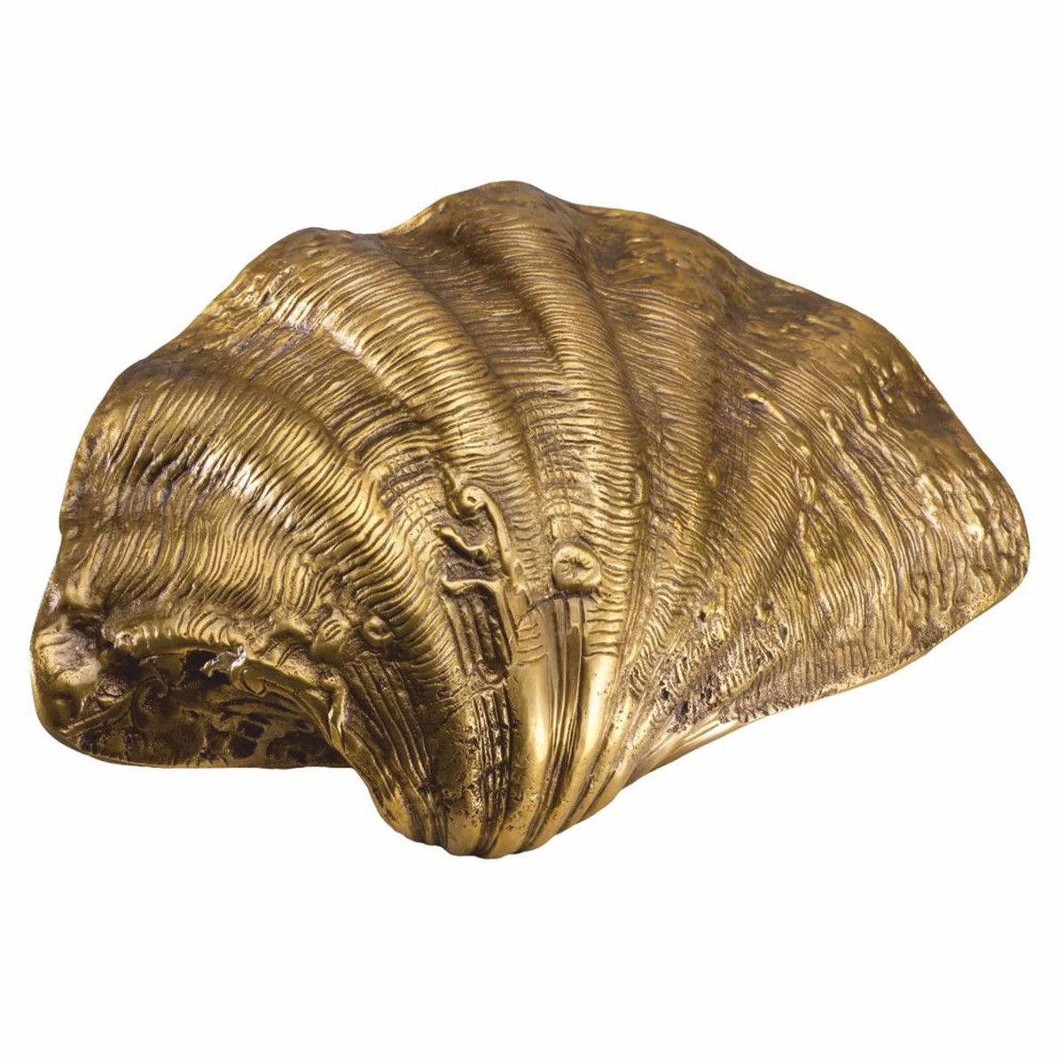 Luxus Deko Objekt in Muschelform Vintage Messing
