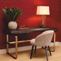 Casa Padrino lámpara de mesa de lujo latón vintage / negro A. 69 cm - Luces de lujo