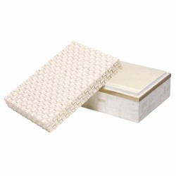 Luxus Aufbewahrungsbox Schmuckschatulle Schmuckkasten Creme Vintage Messing