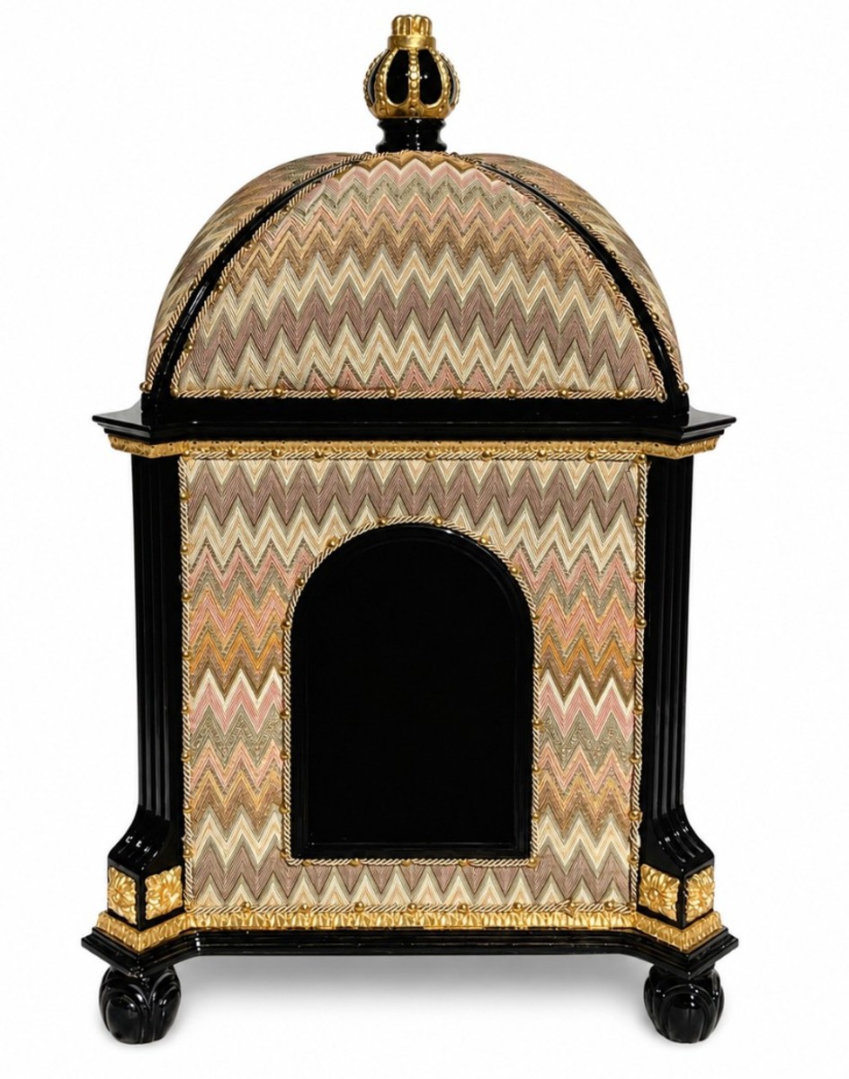 Pompöös di Casa Padrino casa per gatti barocco marrone / nero / oro - disegnato da Harald Glööckler Pompöös di Casa Padrino casa per gatti barocco marrone / nero / oro - disegnato da Harald Glööckler