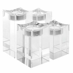 Luxus Kristallglas Teelichhalter 4er Set