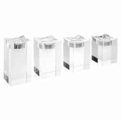 Luxus Kristallglas Teelichhalter 4er Set
