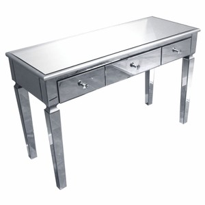 Casa Padrino consola de lujo con 3 cajones 120 cm - Consola con espejo y tablero de vidrio