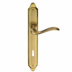 Casa Padrino set di maniglie per porta Art Nouveau ottone antico A. 25,2 cm