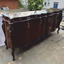 Casa Padrino credenza barocco di lusso con 4 ante marrone scuro 240 cm - Mobili in stile barocco