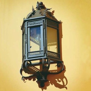Prunkvolle Luxus Barock Außenwandleuchte Antik Braun