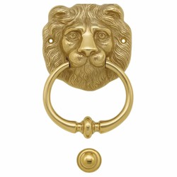 Casa Padrino heurtoir de porte baroque lion laiton H. 15 cm - Accessoires de maison baroques