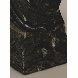 Luxus Naturstein Tischleuchte Schreibtischleuchte Schwarz Silber