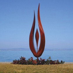 Luxus Hotel Garten Deko Stahl Skulptur Rost