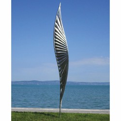 Casa Padrino escultura decorativa de jardín de acero inoxidable de lujo plata A. 300 cm - Esculturas de jardín