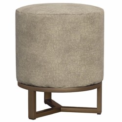 Casa Padrino Taburete de Lujo Gris / Marrón Ø 40 x A. 50 cm - Muebles de Lujo