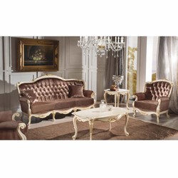 Casa Padrino Luxury Baroque Velvet Armchair Brown / White / Gold 82 cm - Baroque Furniture - Made in Italy