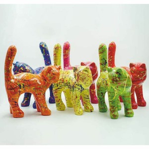Casa Padrino Decorative Figurine Cat H. 32 cm - Different Colors - Decorative Sculpture