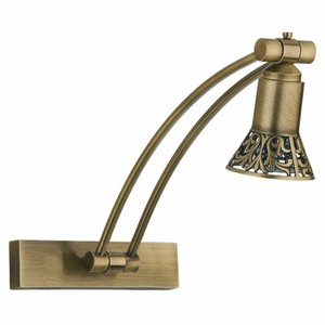 Casa Padrino lámpara de pared LED / lámpara de lectura barroco de lujo latón con pátina A. 35 cm