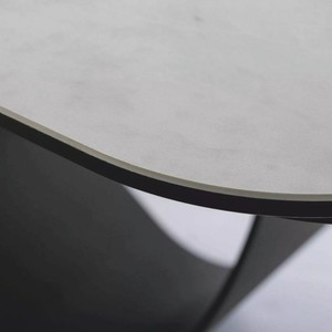 Casa Padrino Luxus Esstisch Matt Weiß / Matt Schwarz 160-240 cm - Ausziehbar