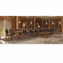 Casa Padrino carrito de servicio de hotel barroco de lujo marrón / oro / plata - Hecho en Italia