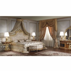 Casa Padrino lampe de table baroque de luxe or / argent / blanc H. 85 cm - Fabriquée en Italie