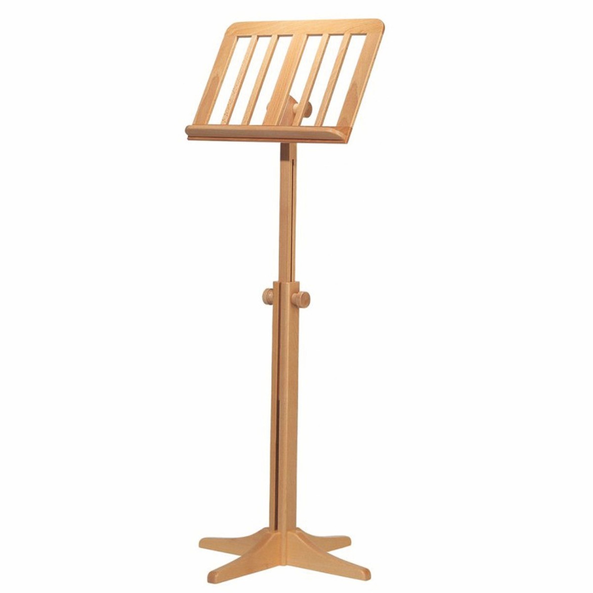 Casa Padrino Luxury Solid Wood Music Stand Natural H. 71.5-125 cm - Made in Italy Casa Padrino Luxury Solid Wood Music Stand Natural H. 71.5-125 cm - Made in Italy