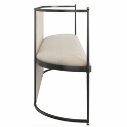Casa Padrino banc de luxe beige / bronze / or 170 cm - Meubles de salon et d'hôtel