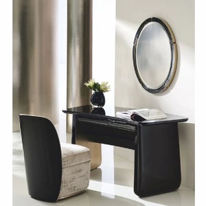 Casa Padrino Luxus Schreibtisch / Schminktisch Schwarz 155 cm - Luxus Möbel