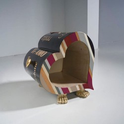 Casa Padrino Luxury Designer Heart Shaped Dog House 45 x H. 50 cm - Dog Furniture